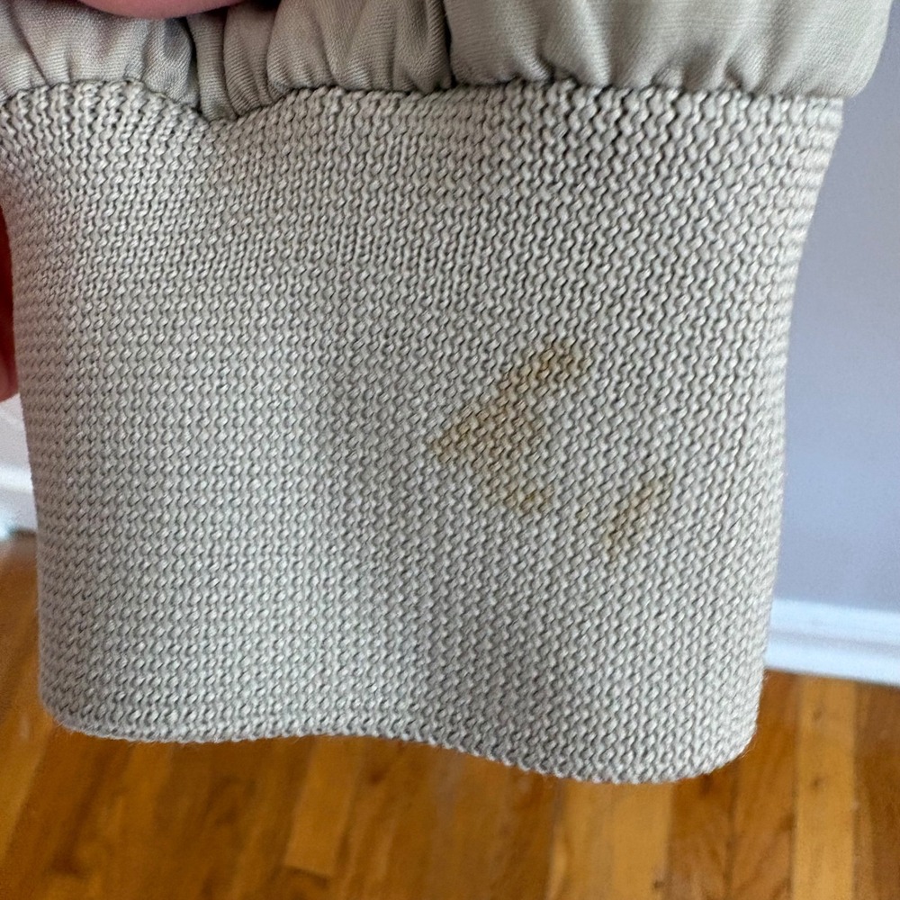 Members Only Mens Large Reversible Bomber Jacket Tan Gray Colorblock Full Zip - Picture 8 of 9